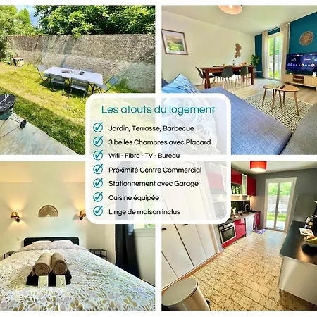 Villa Parenthèse Verte Jardin - Barbecue - Garage