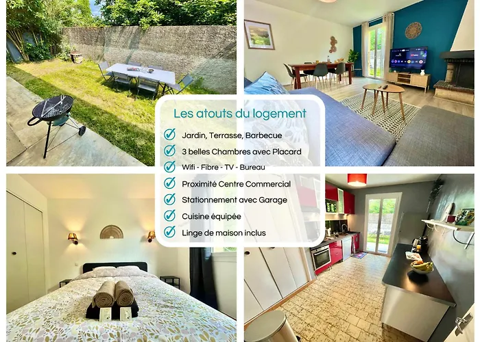 Villa Parenthèse Verte  Jardin - Barbecue - Garage